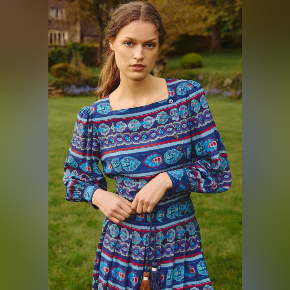 Hunter Bell Multicolor Long Sleeve Dress